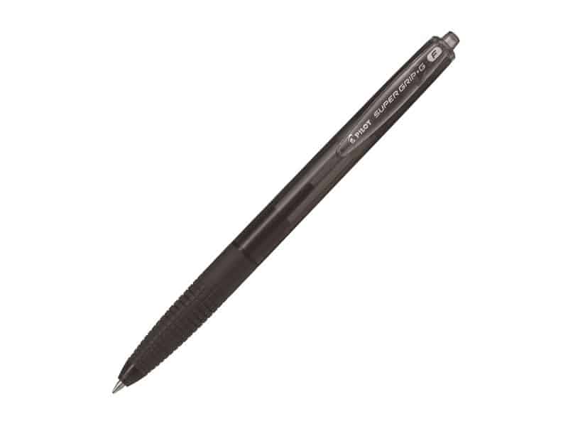 Stylo rétractable Pilot Super Grip G fin - noir