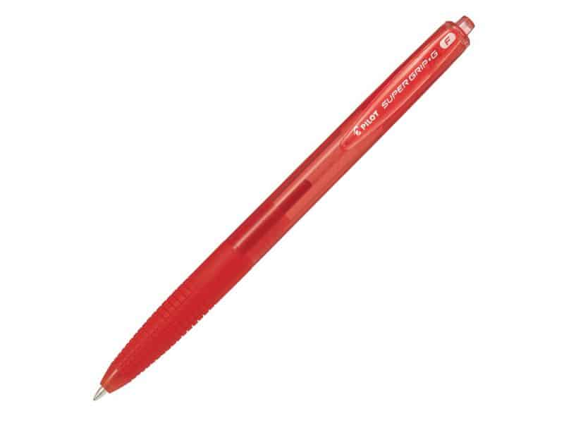 Stylo rétractable Pilot Super Grip G fin - rouge