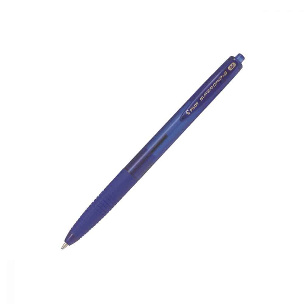 Stylo rétractable Pilot Super Grip G medium - bleu