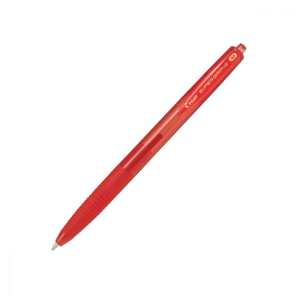 Stylo rétractable Pilot Super Grip G medium - rouge