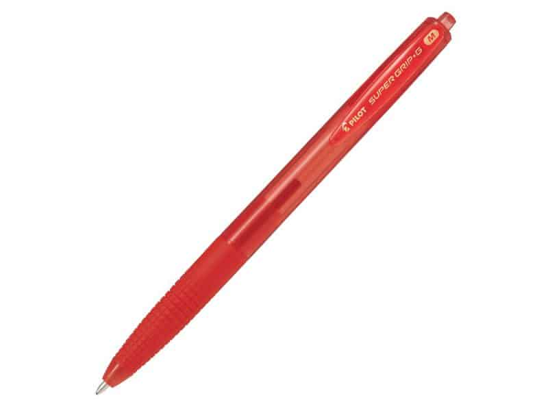 Stylo rétractable Pilot Super Grip G medium - rouge