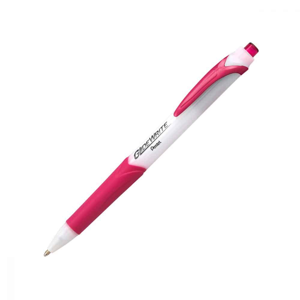 Stylo rétractable Pentel Glide Write 1.0 - rose