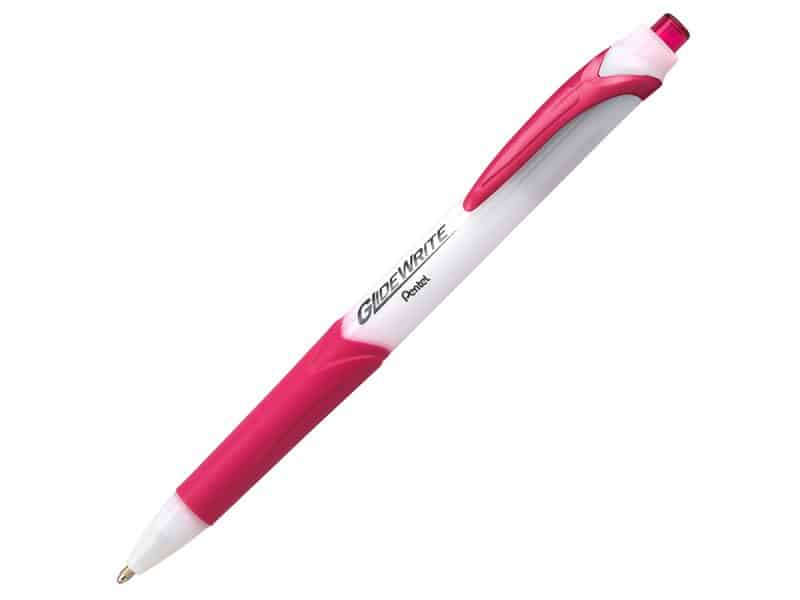 Stylo rétractable Pentel Glide Write 1.0 - rose