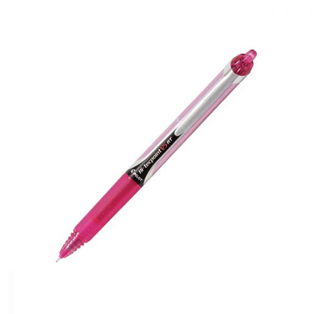 Stylo rétractable Pilot Hi-techpoint 0.5 - rose