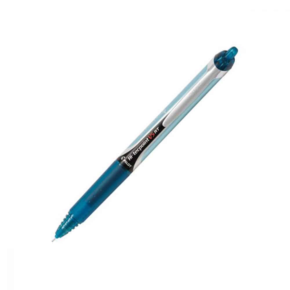 Stylo rétractable Pilot Hi-techpoint 0.5 - turquoise