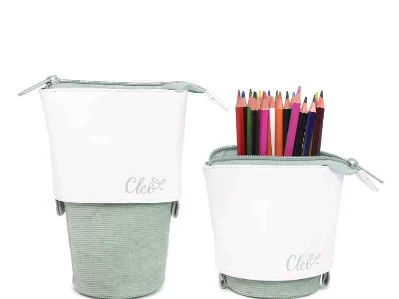 Étui à crayons rétractable Cléo - turquoise