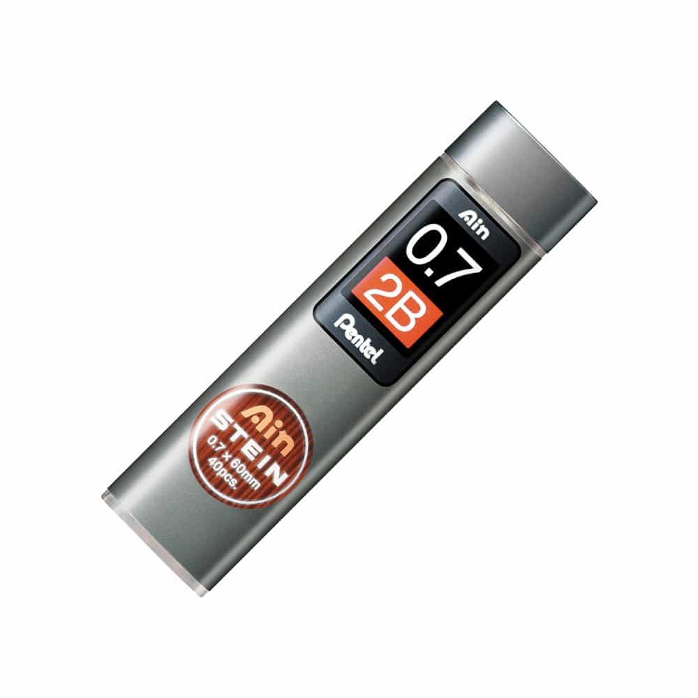 Paquet de 40 mines Pentel Ain Stein 2B 0.7mm