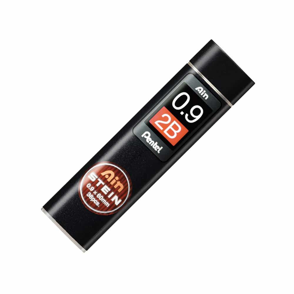 Paquet de 40 mines Pentel Ain Stein 2B 0.9mm