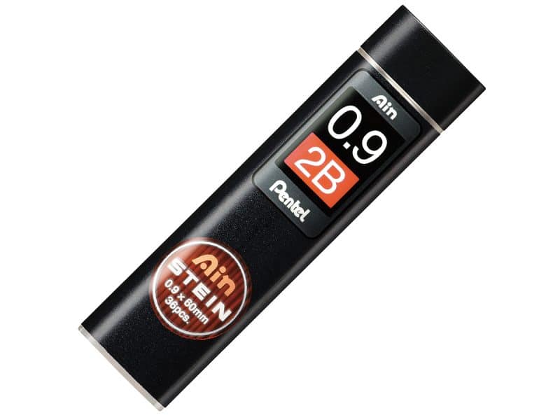 Paquet de 40 mines Pentel Ain Stein 2B 0.9mm