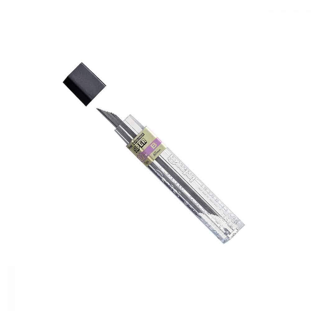 Paquet de 12 mines Pentel B 0.2mm