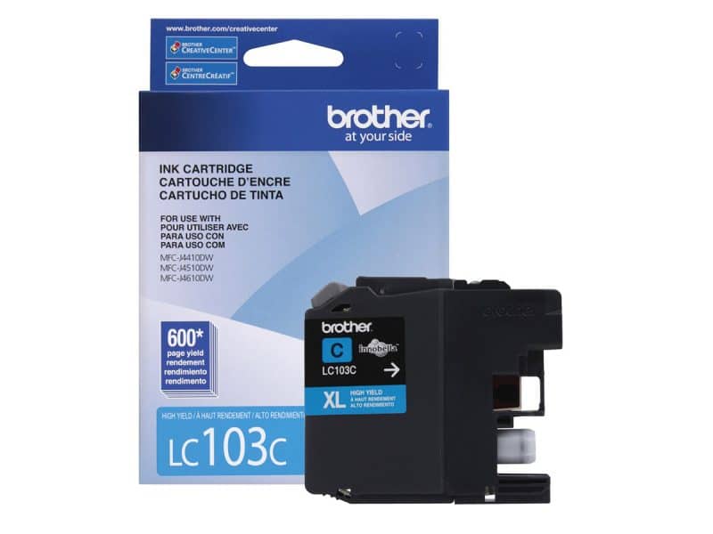 Cartouche jet d'encre Brother 103 cyan
