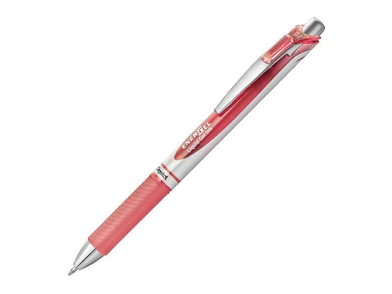 Stylo Pentel Énergel rétractable 0.7 - Corail