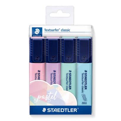 Paquet de 4 surligneurs pastels Staedtler