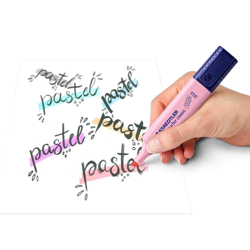 Paquet de 4 surligneurs pastels Staedtler – Image 3