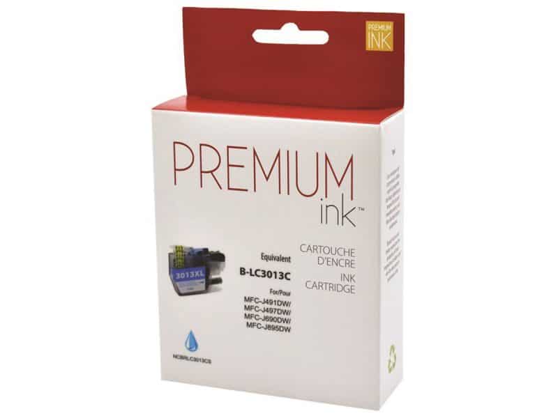 Cartouche jet d'encre compatible à Brother LC3013XL - cyan