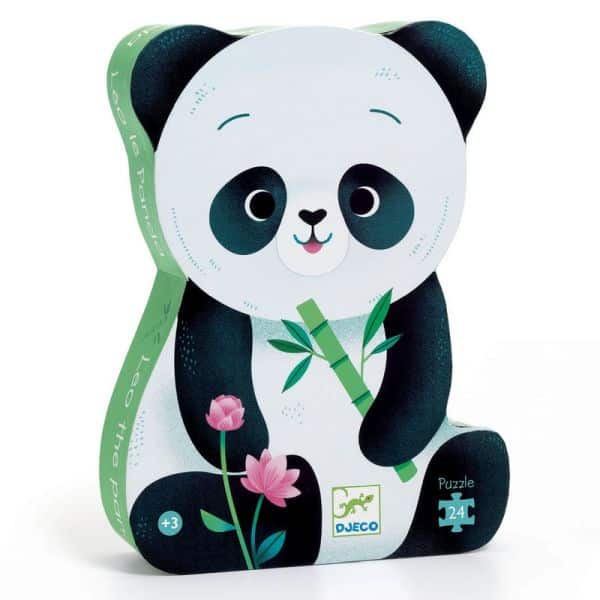 Puzzle silhouette  Leo le panda  24 pces