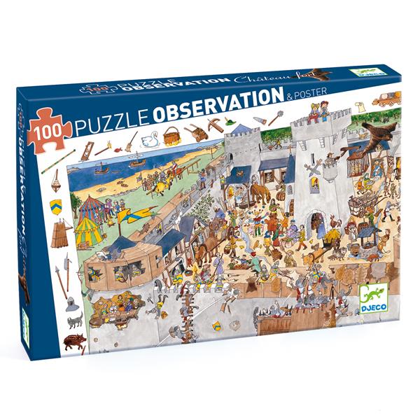Puzzle d'observation  Chateau fort 100 pces