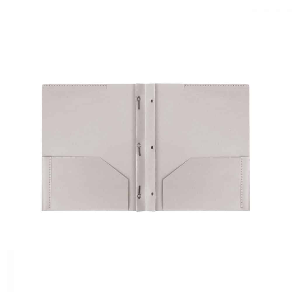 portfolio attaches et pochettes plastique biodégradable gris