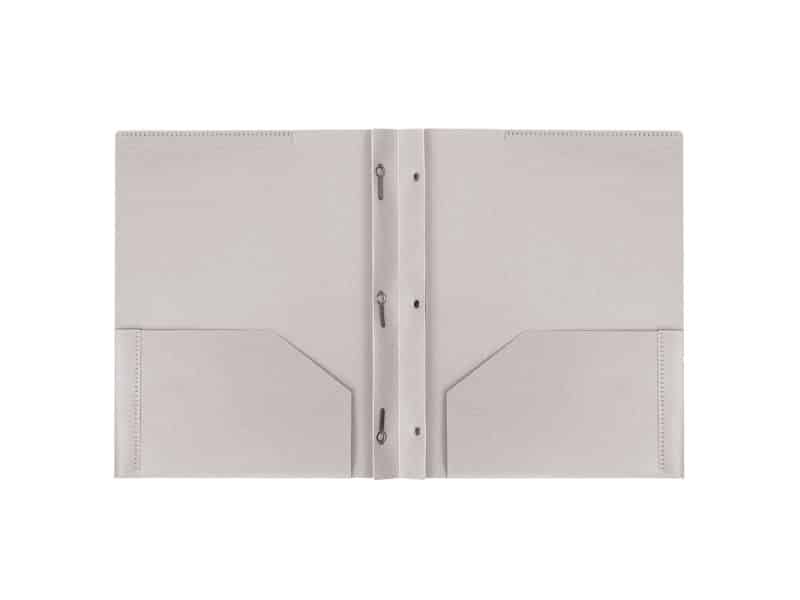 portfolio attaches et pochettes plastique biodégradable gris