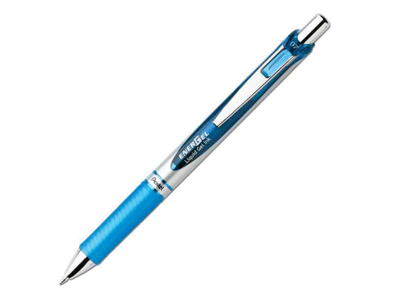 Stylo rétractable Pentel Energel 0.7 - bleu ciel