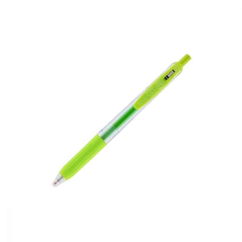Stylo Sarasa clip gel 0.5 vert pâle