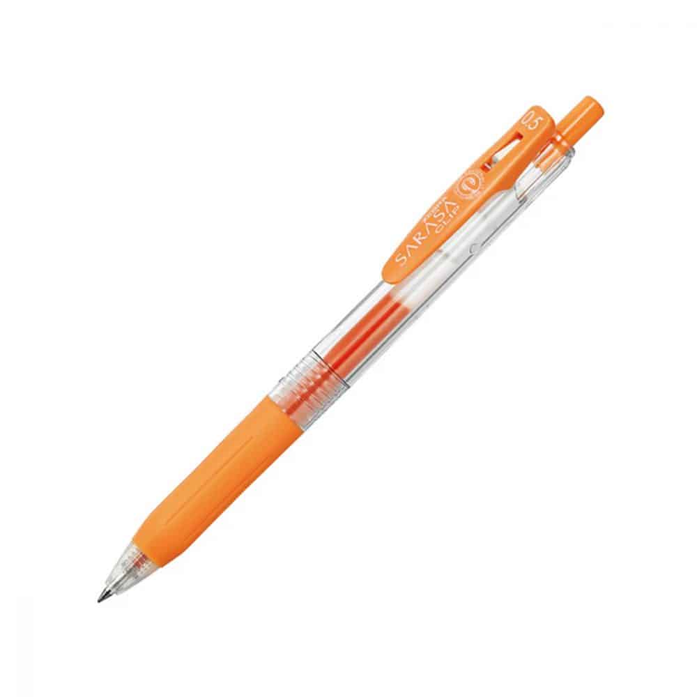 Stylo Sarasa clip gel 0.5 orange pâle