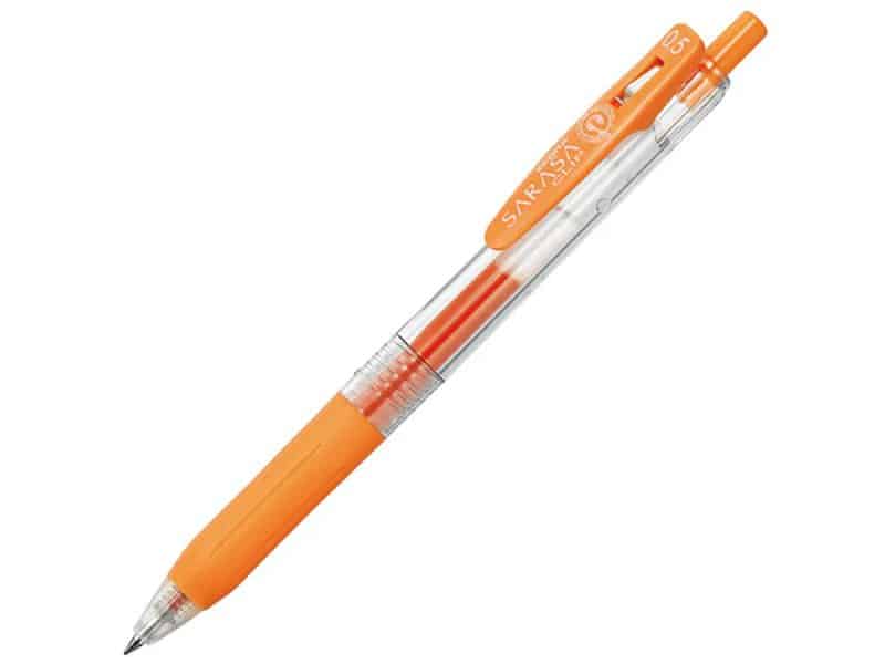 Stylo Sarasa clip gel 0.5 orange pâle