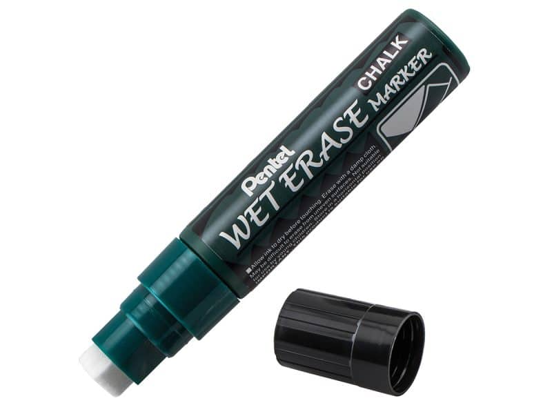 pentel wet erase chalk marker noir
