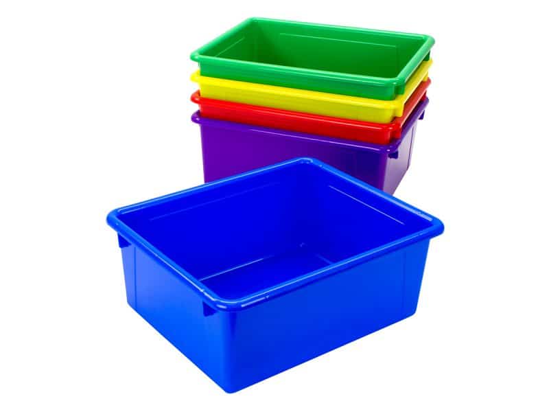 Plateau de rangement 10 x 13.5 couleurs assorties