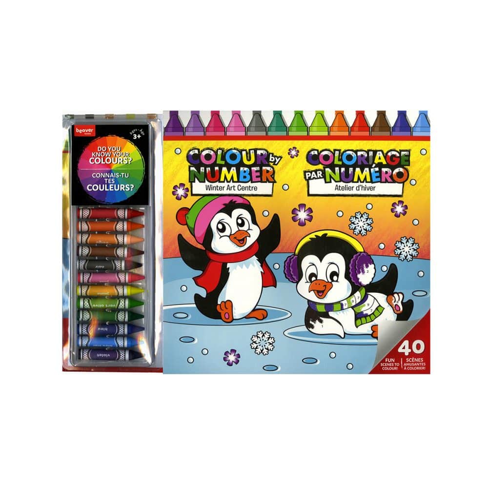 coloriage par numéros Atelier d'hiver