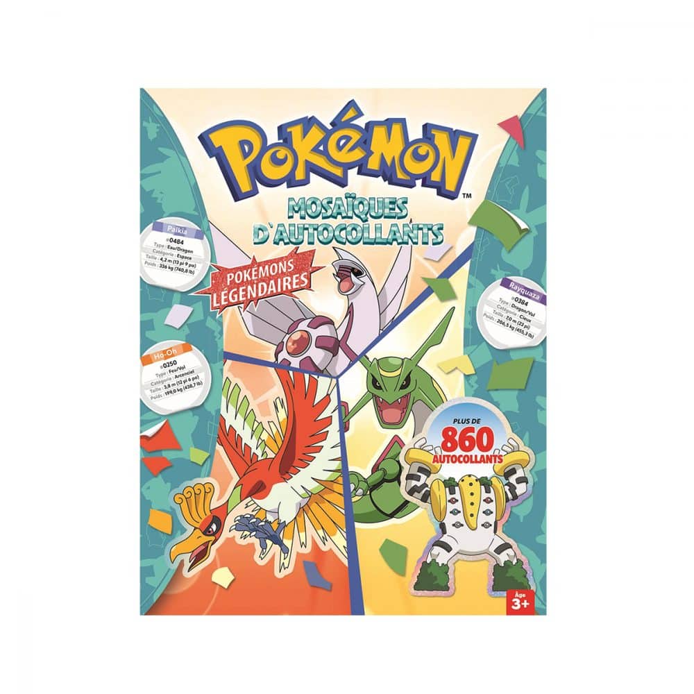 Pokemon mosaïques autocollants légendaires