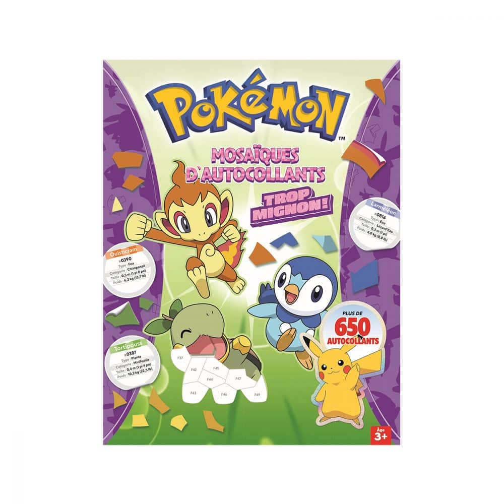 Pokemon mosaiques autocollants trop mignon