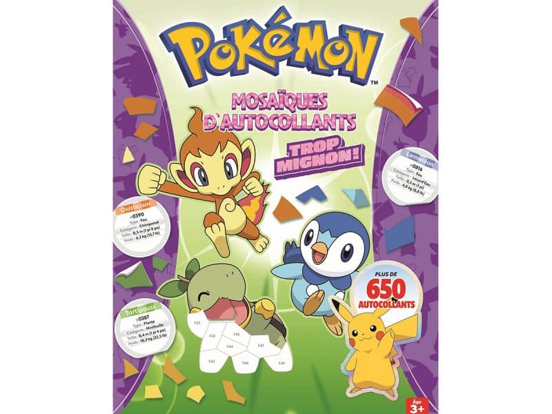 Pokemon mosaiques autocollants trop mignon