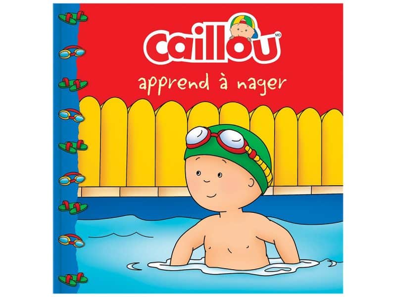Caillou apprends à nager