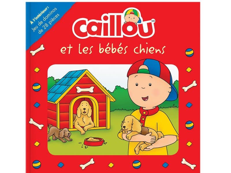 Caillou et les bébés chiens