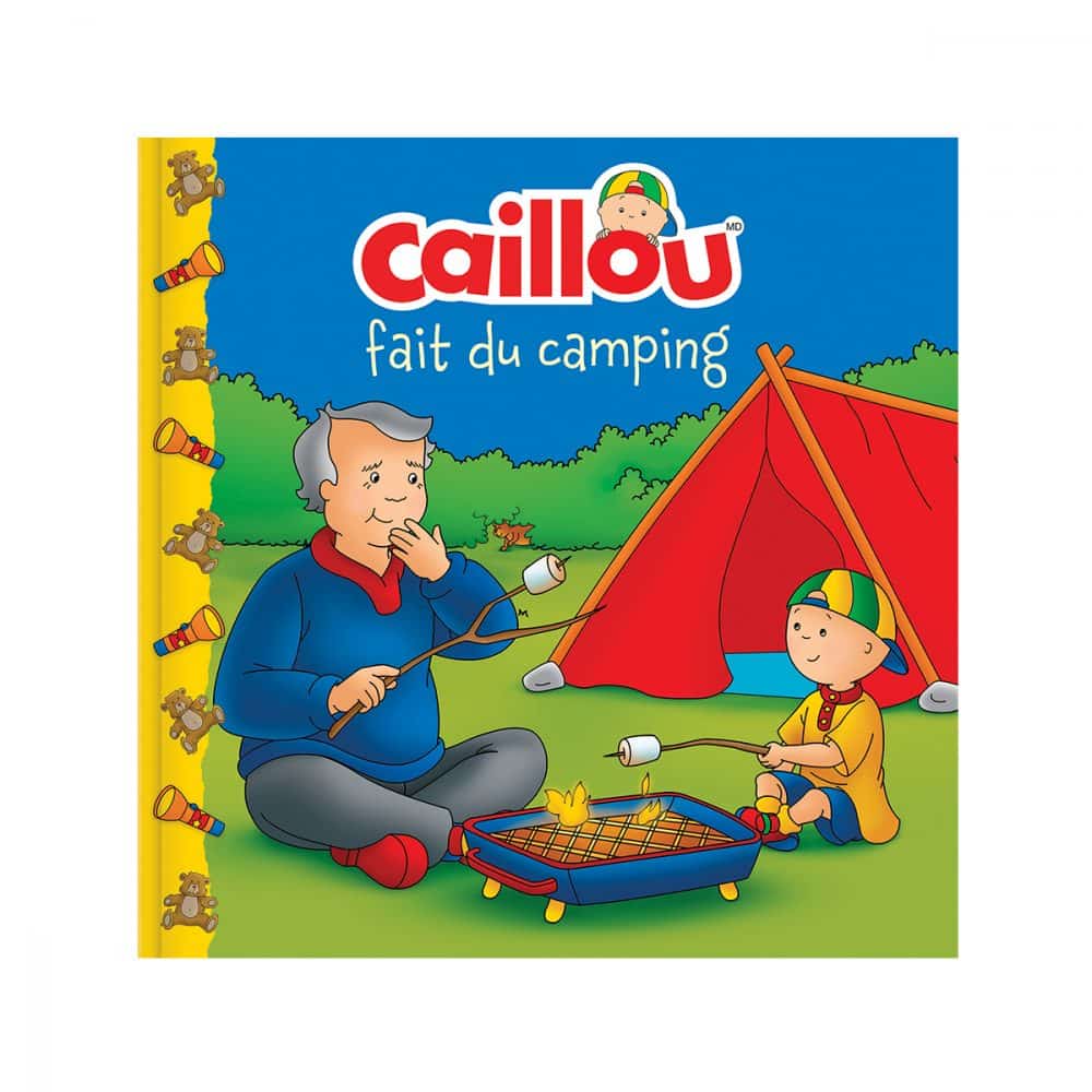 Caillou fait du camping