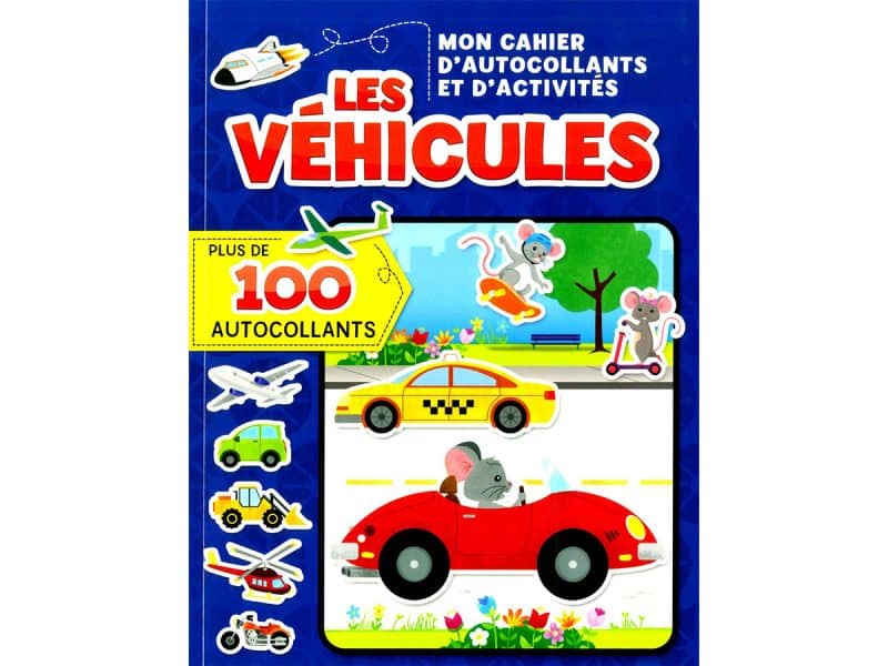 Mon cahier d'autocollants Les véhicules
