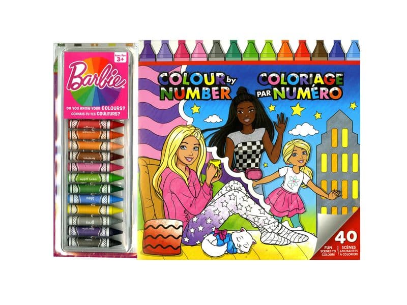 coloriage par numéros Barbie
