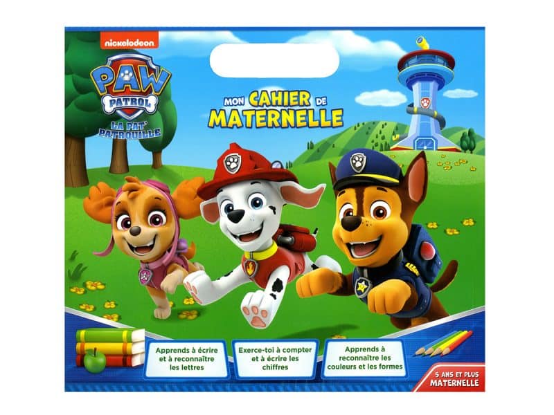 Mon cahier de maternelle Pat Patrouille