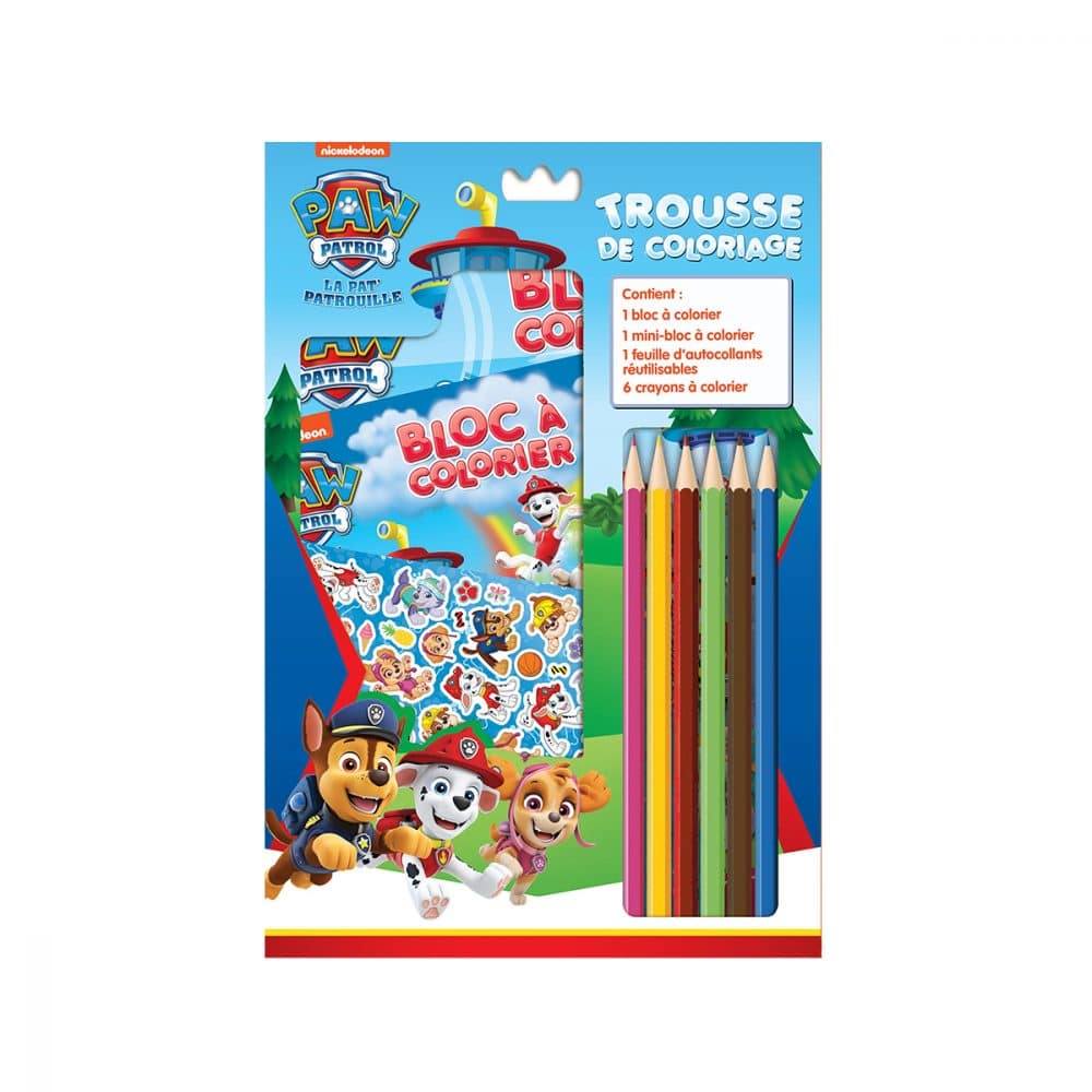 trousse de coloriage Pat Patrouille