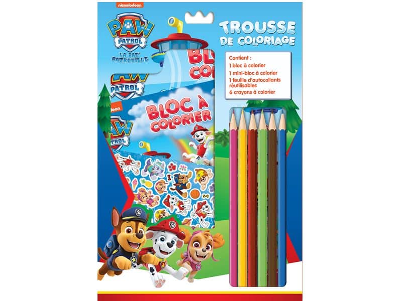 trousse de coloriage Pat Patrouille
