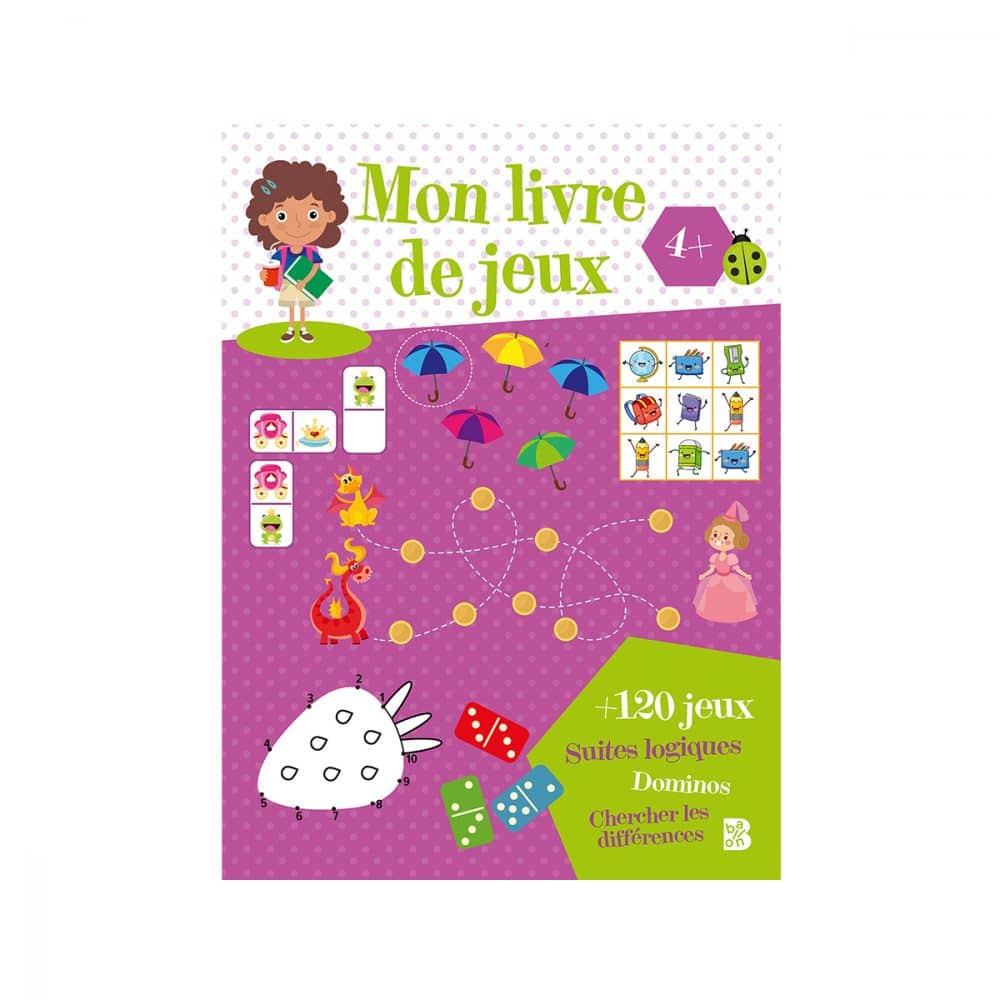 Mon livre de jeux 4+ mauve