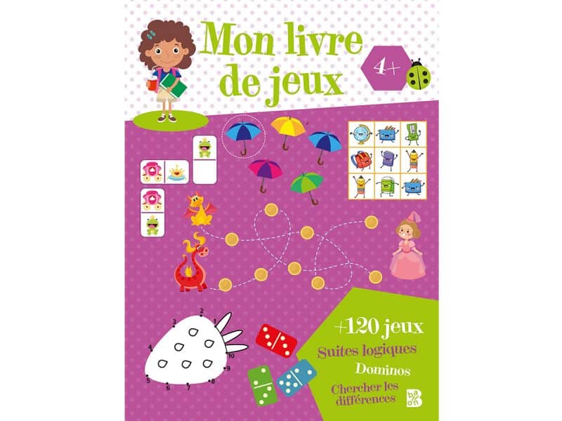 Mon livre de jeux 4+ mauve