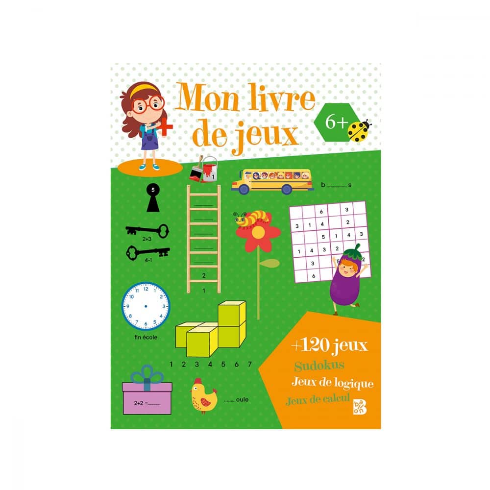 Mon livre de jeux 6+ vert