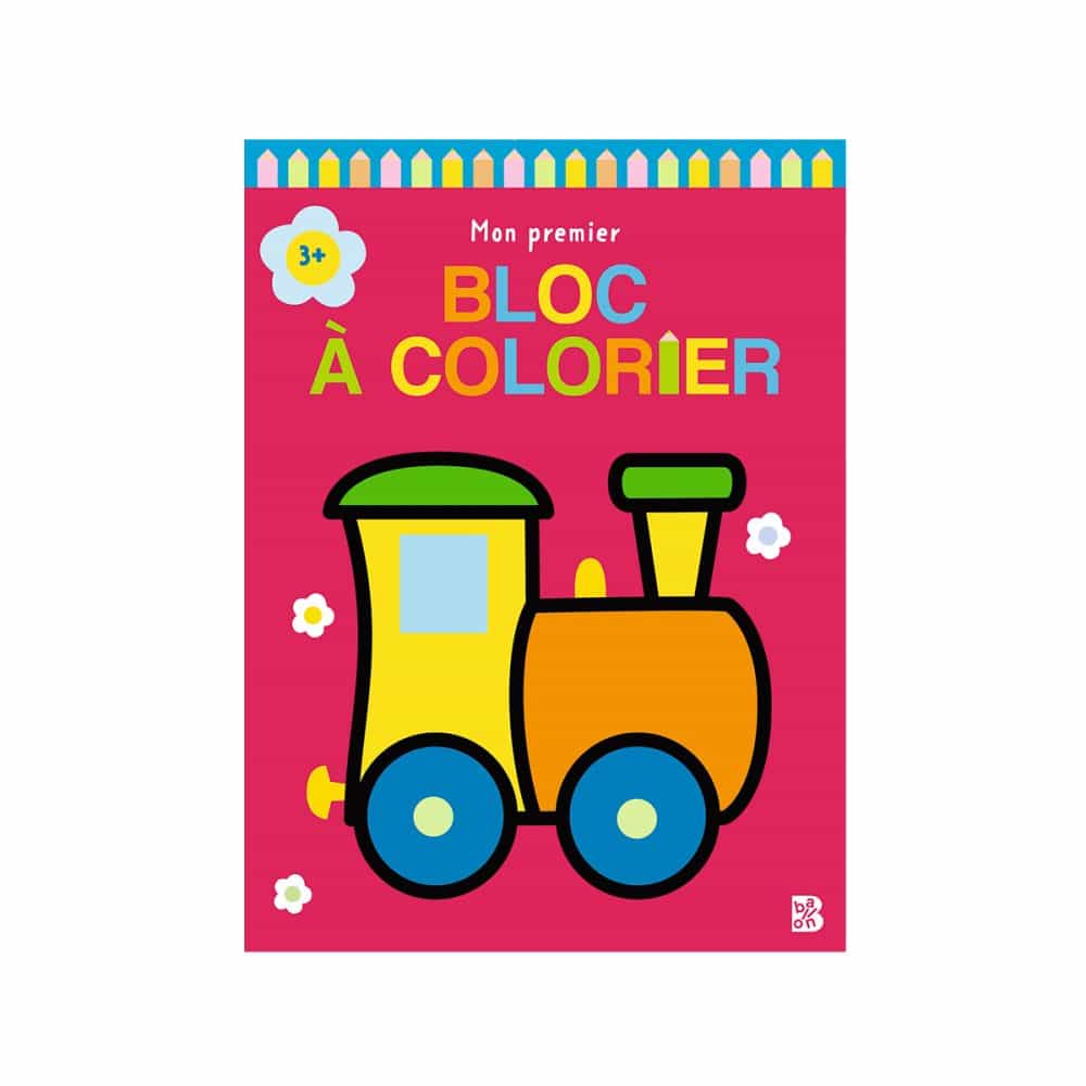 Mon premier bloc à colorier train