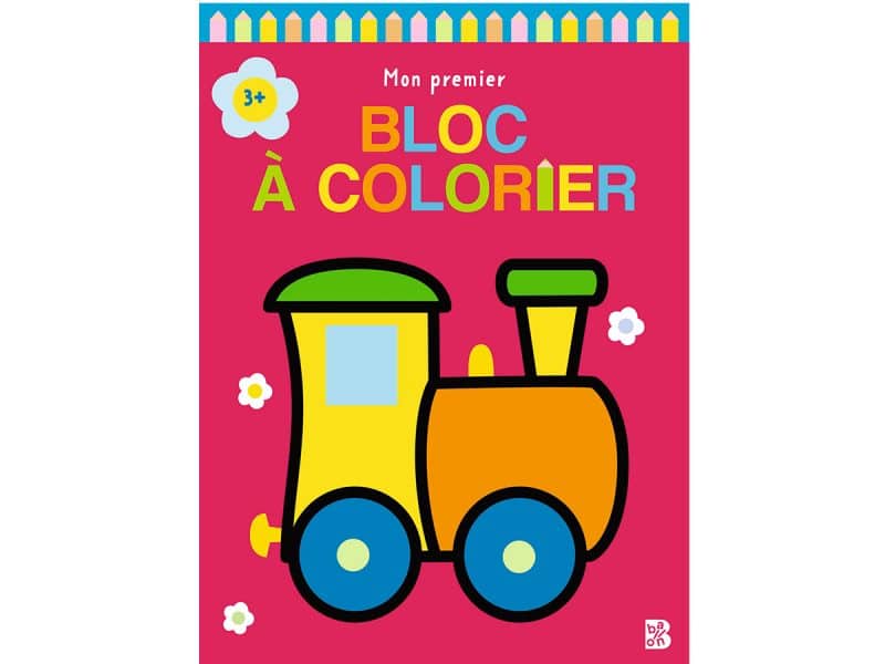 Mon premier bloc à colorier train
