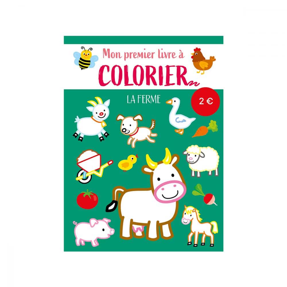 La ferme Mon premier livre à colorier