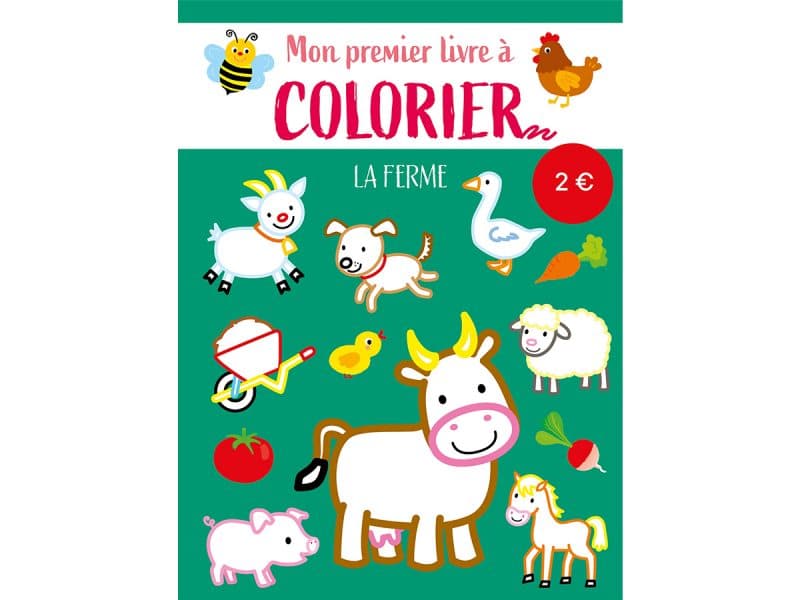 La ferme Mon premier livre à colorier