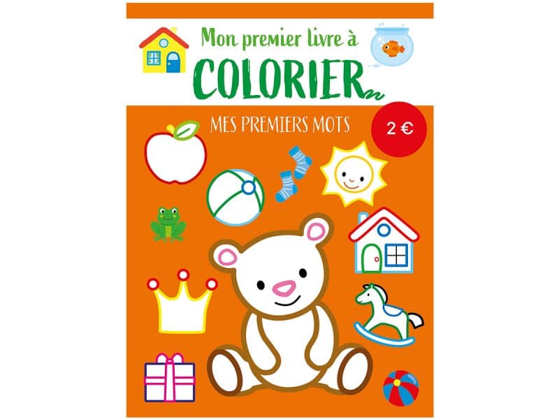 Mes premiers mots Mon premier livre à colorier
