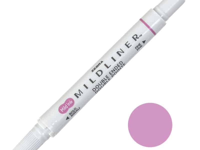 Surligneur double pointes Zebra Midliner - magenta